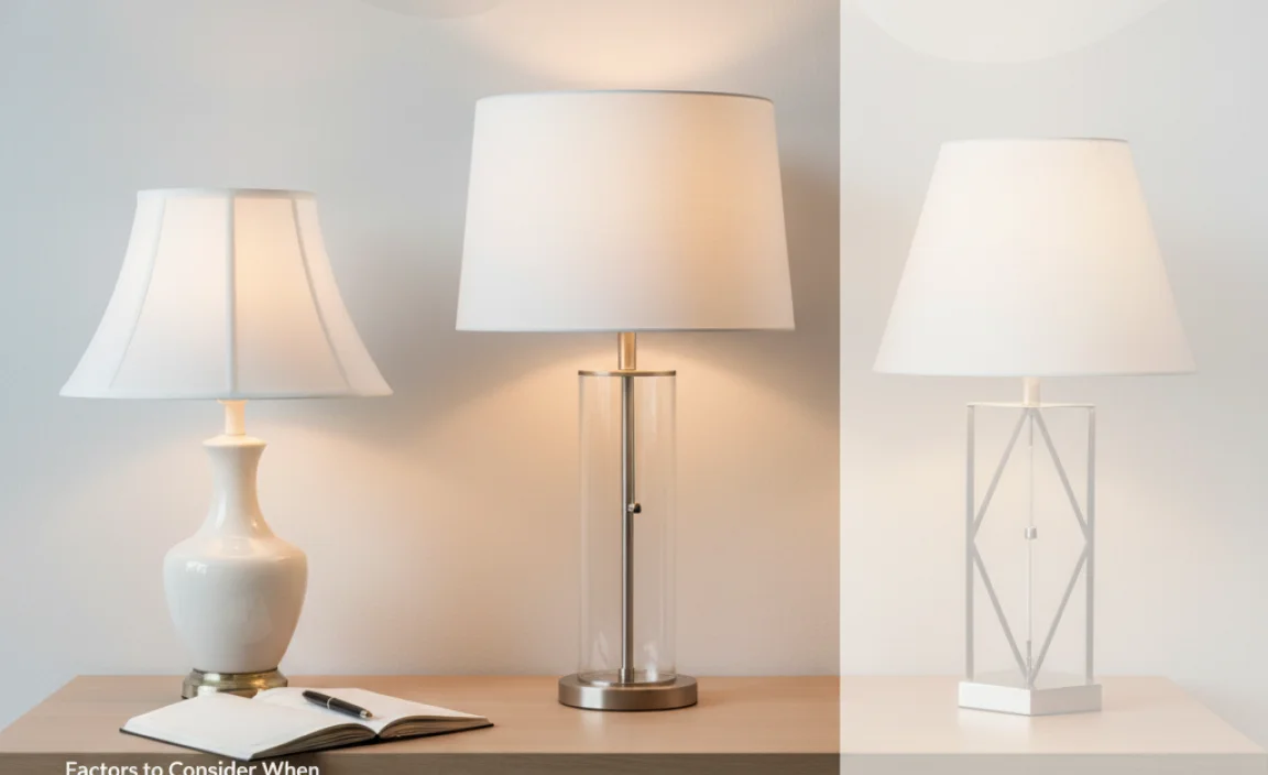 Factors to Consider When Choosing a White Lamp Shade