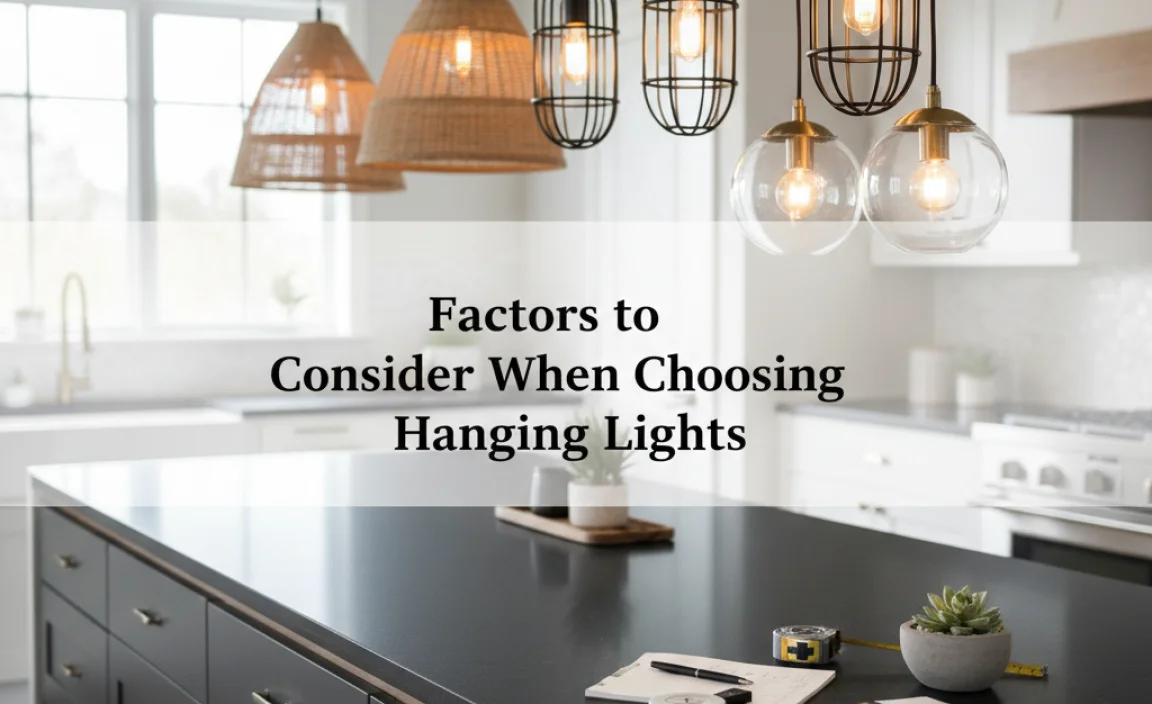 Factors to Consider When Choosing Hanging Lights