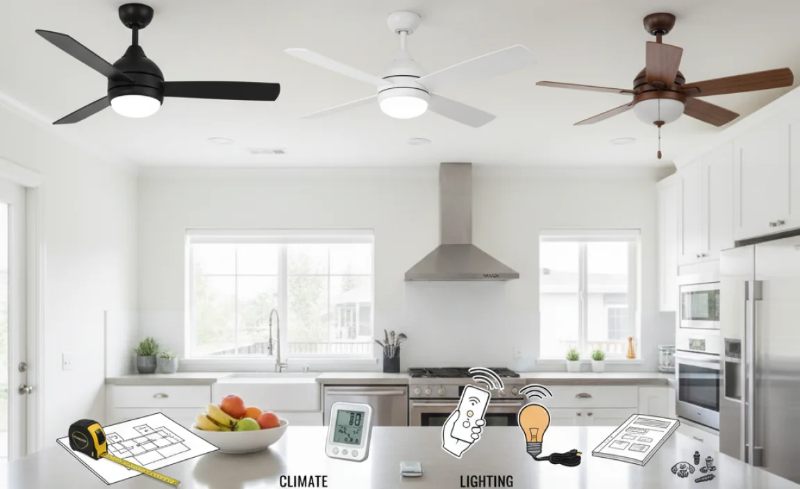 Factors to Consider When Choosing Kitchen Ceiling Fans
