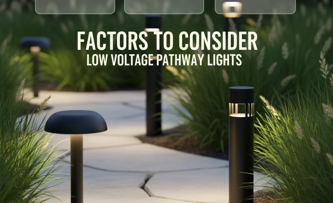 Factors to Consider When Choosing Low Voltage Pathway Lights