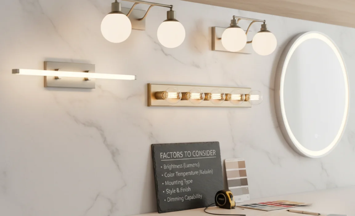 Factors to Consider When Choosing Vanity Lighting