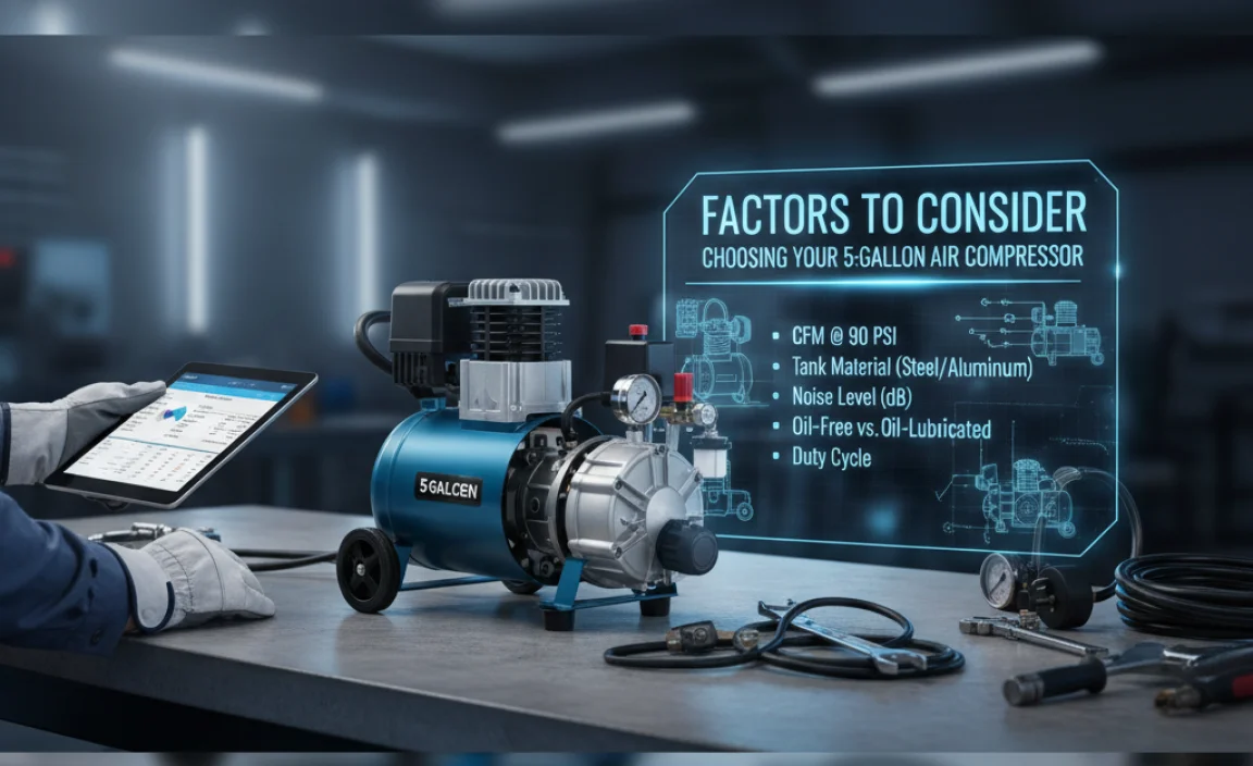 Factors to Consider When Choosing Your 5-Gallon Air Compressor