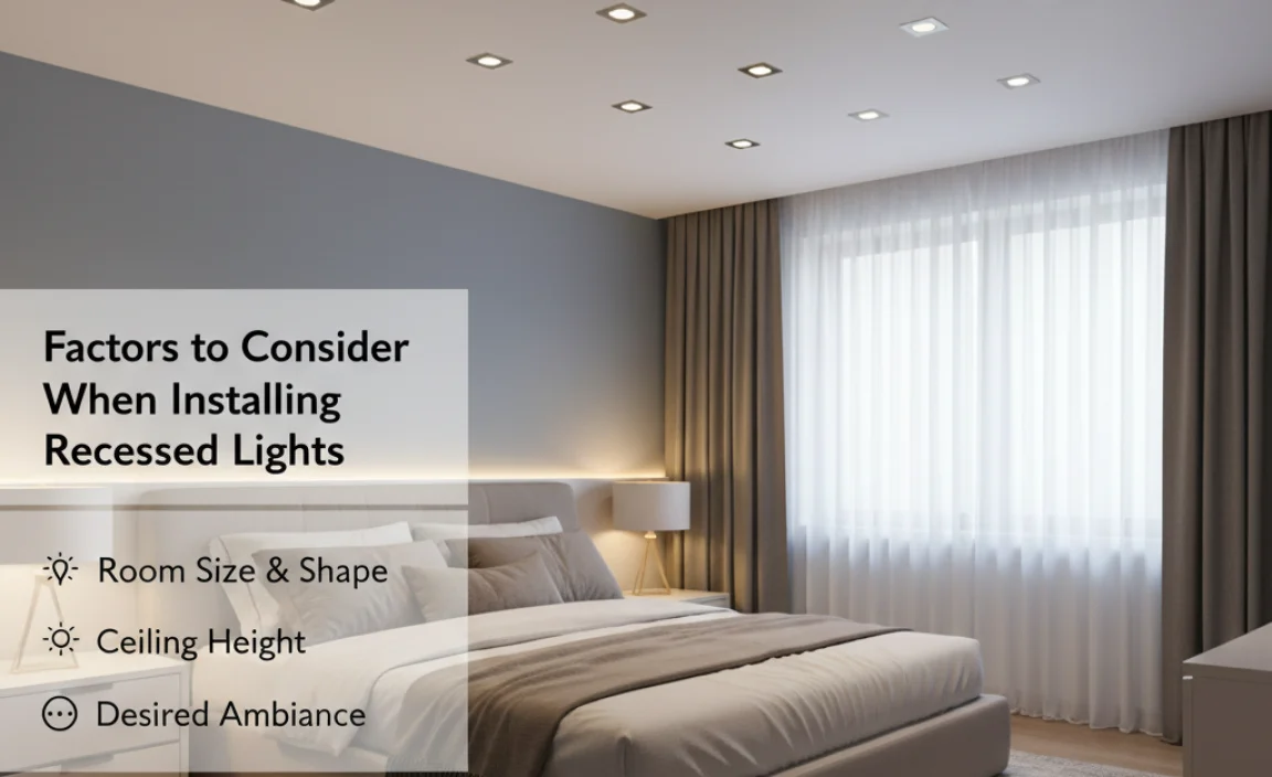 Factors to Consider When Installing Recessed Lights