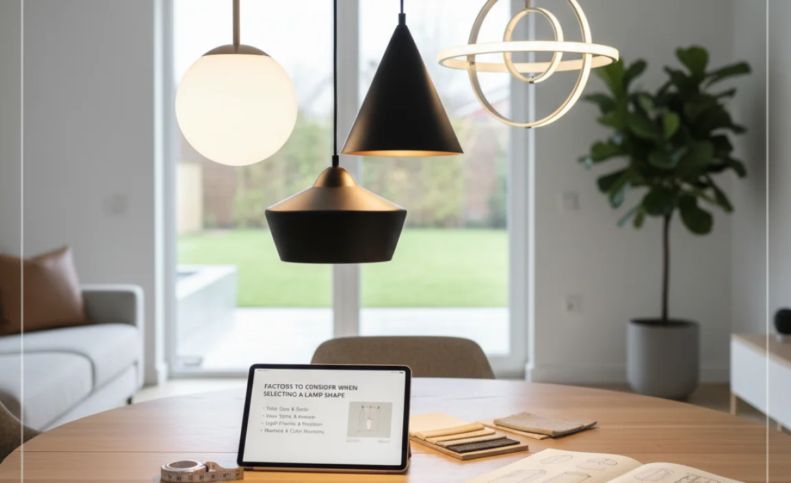 Factors to Consider When Selecting a Lamp Shape