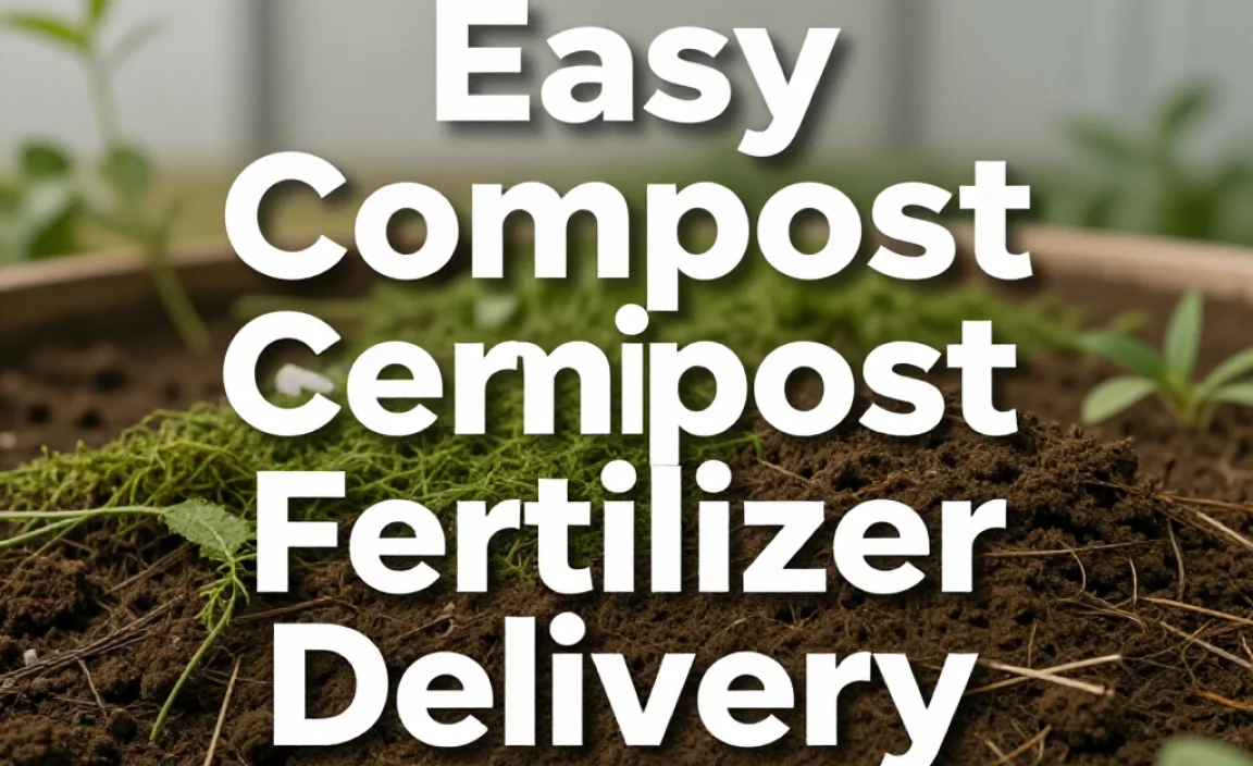 Fast & Easy Compost Fertilizer Delivery Service