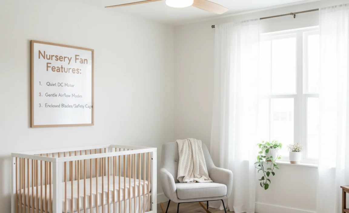 Features to Look for in a Ceiling Fan for a Nursery