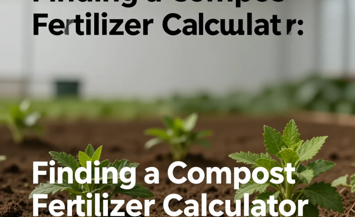 Finding a Compost Fertilizer Calculator