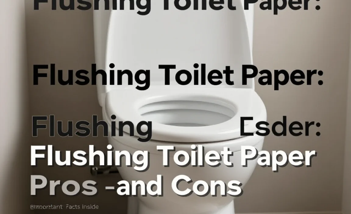 Flushing Toilet Paper: Pros and Cons