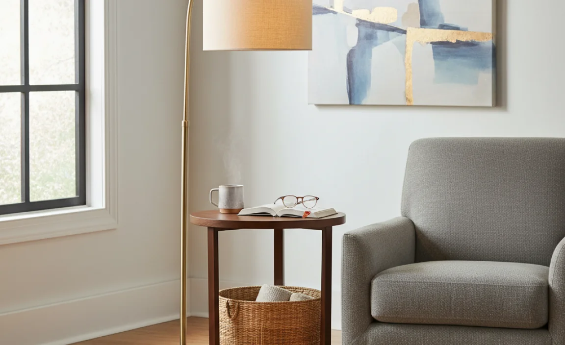 Functional Benefits of Floor Lamps with Tables