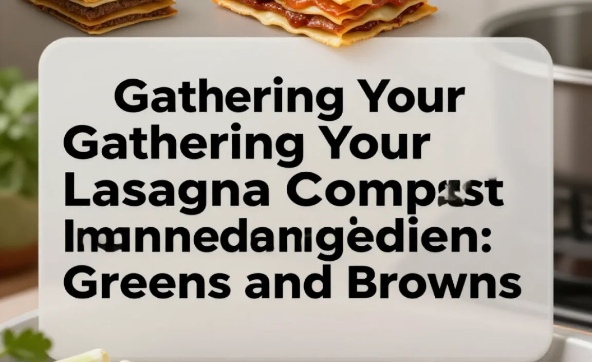 Gathering Your Lasagna Compost Ingredients: Greens and Browns