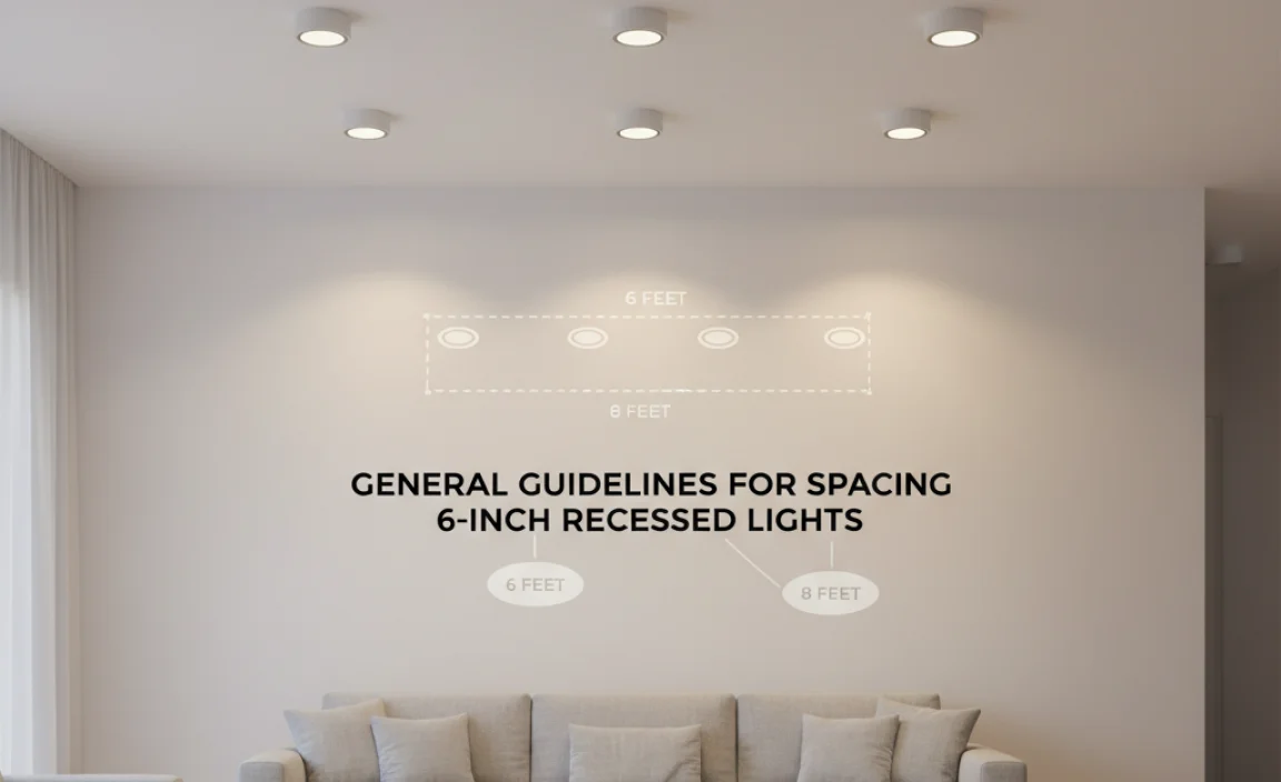 General Guidelines for Spacing 6-Inch Recessed Lights