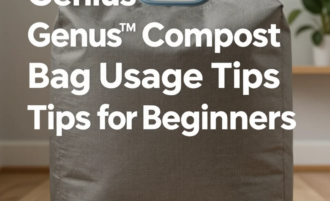 Genius&trade; Compost Bag Usage Tips for Beginners