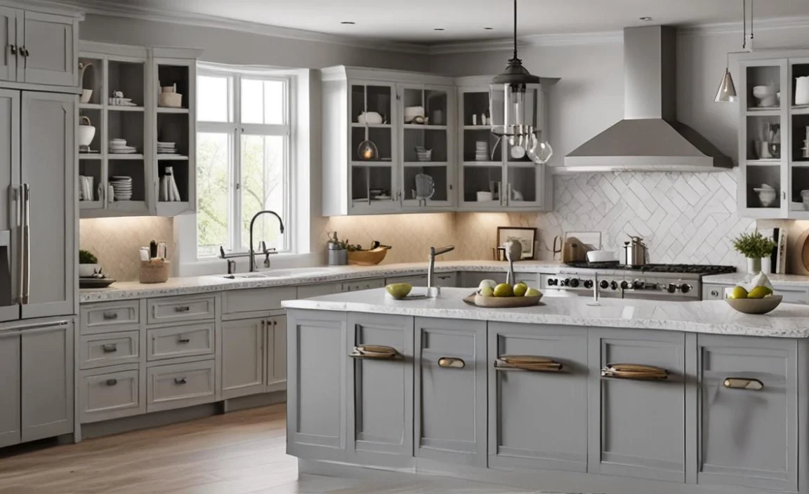 Hardware Options for Light Gray Cabinets