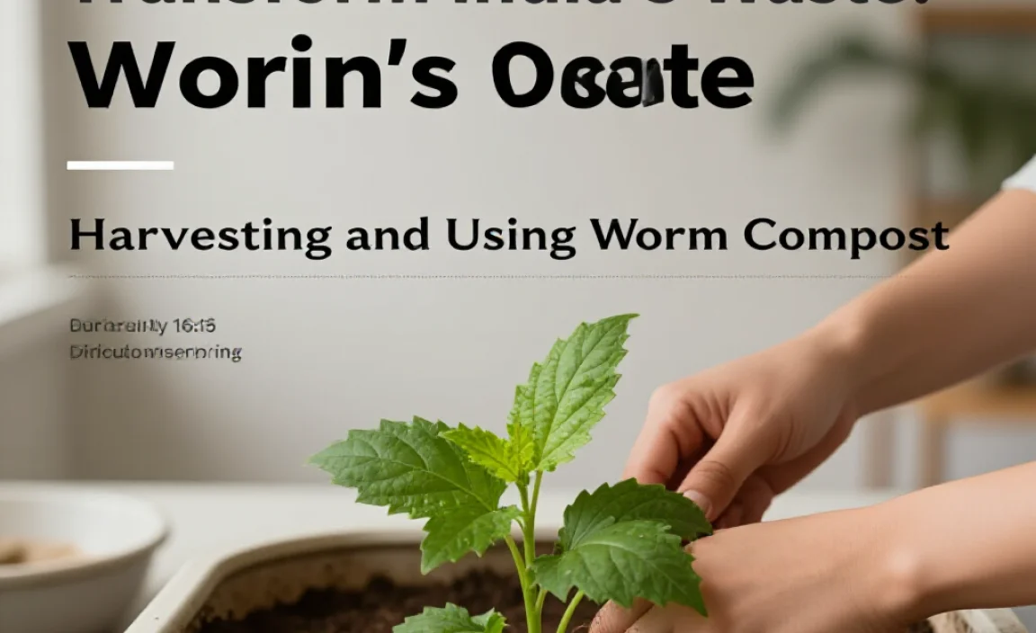 Harvesting and Using Worm Compost