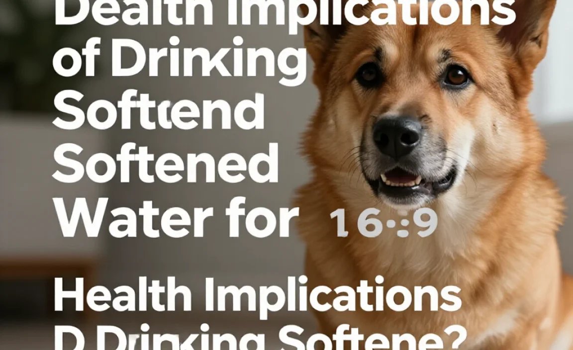 Health Implications of Drinking Softened Water for Dogs