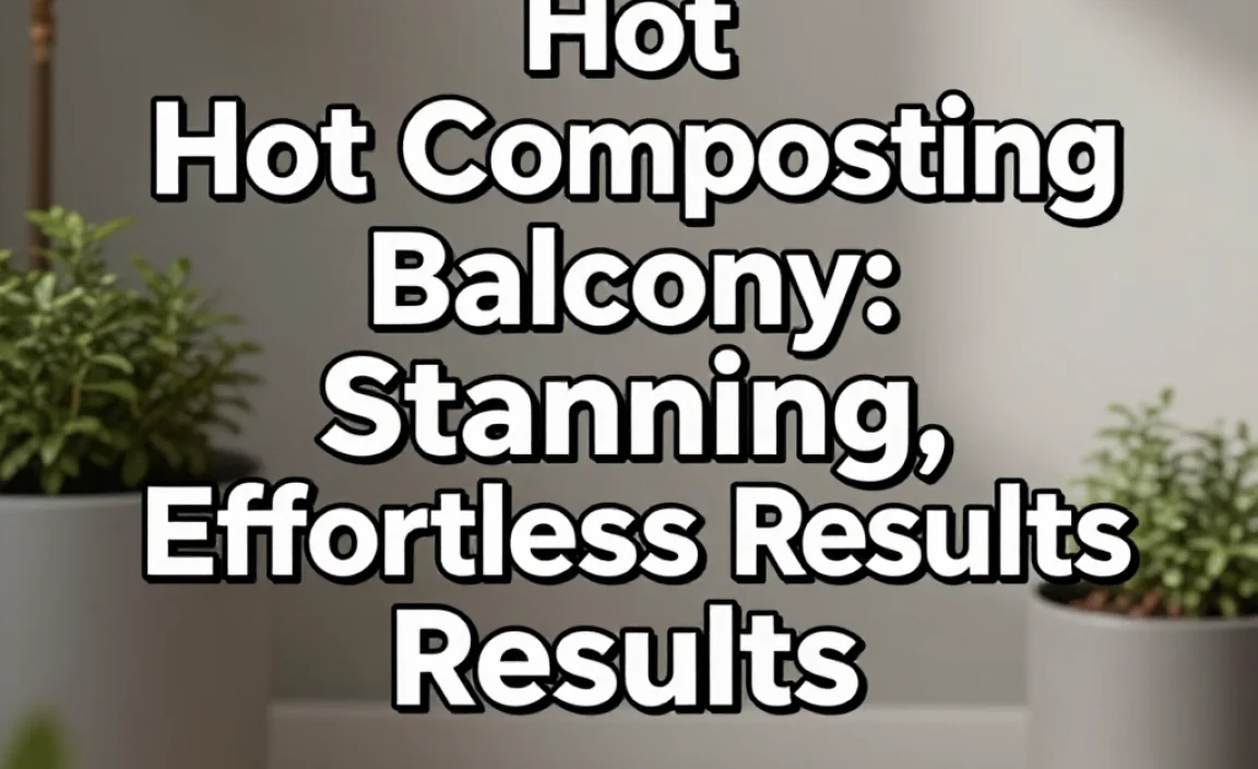 Hot Composting Balcony: Stunning, Effortless Results