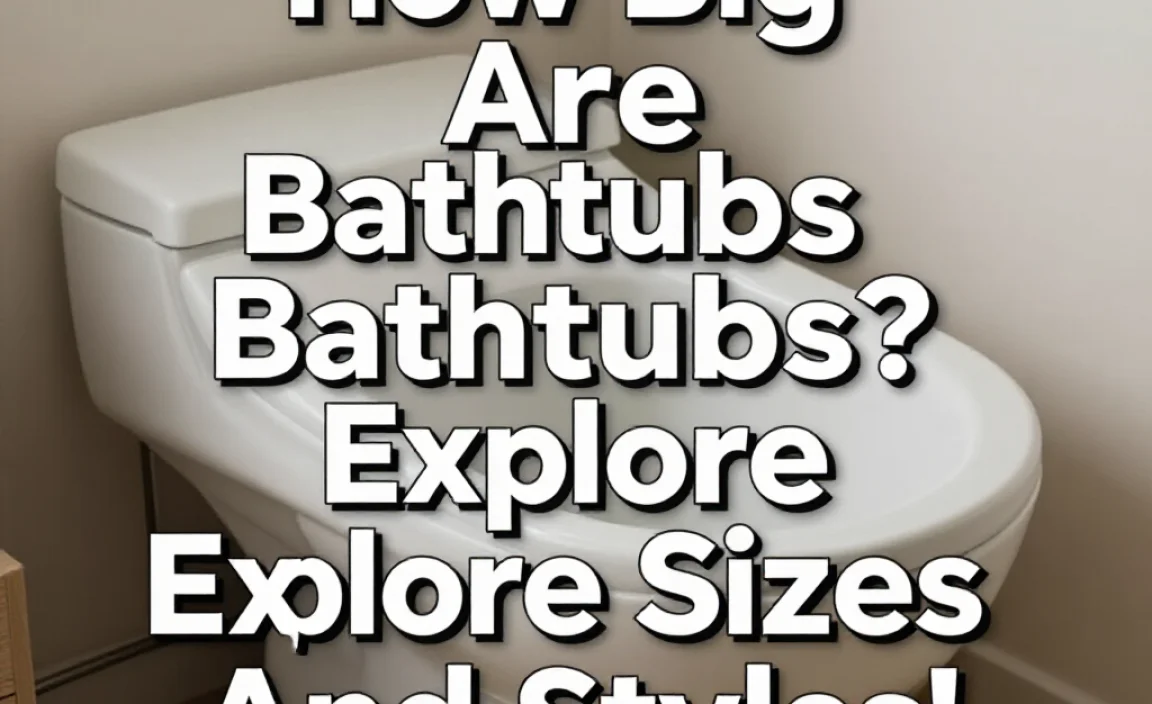 How Big Are Bathtubs? Explore Sizes And Styles!
