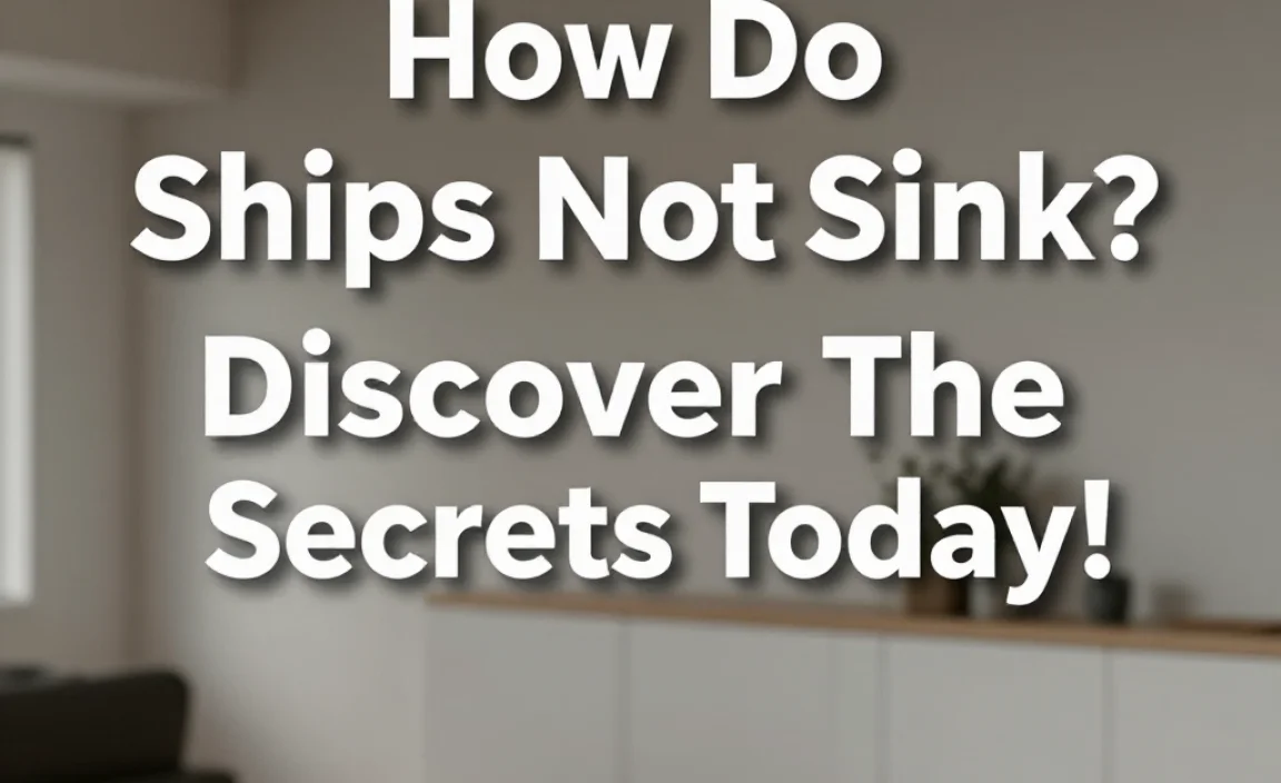 How Do Ships Not Sink? Discover The Secrets Today!