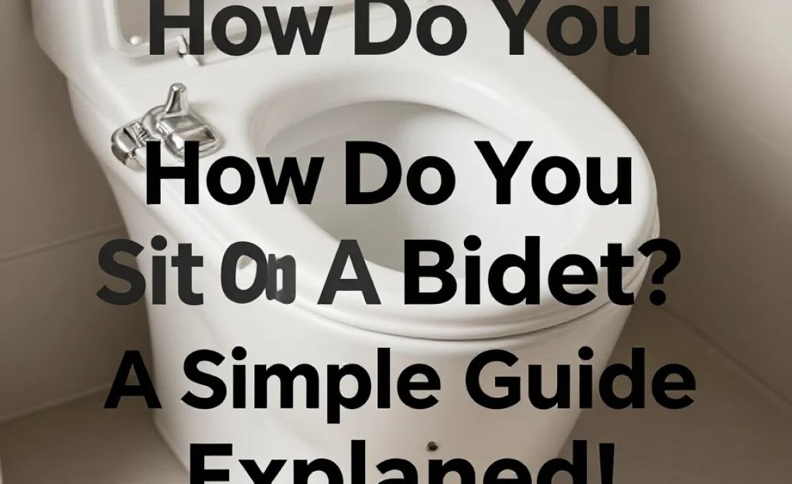 How Do You Sit On A Bidet? A Simple Guide Explained!