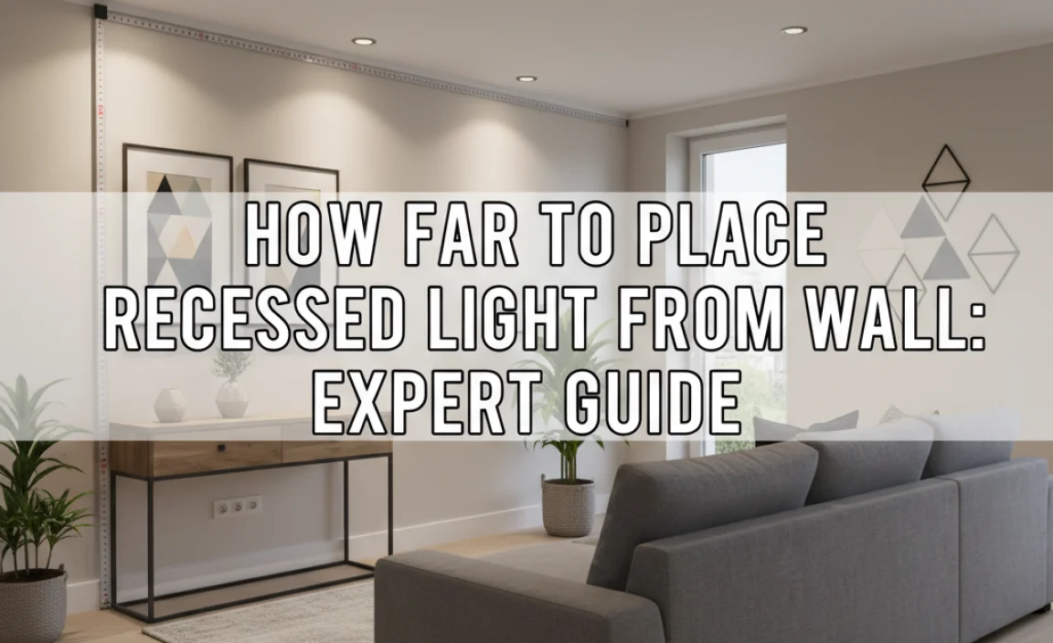 How Far To Place Recessed Light From Wall: Expert Guide