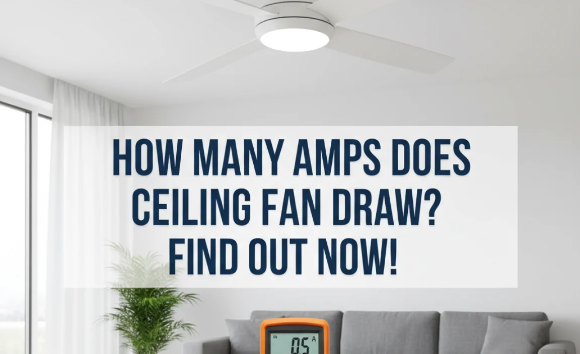 How Many Amps Does Ceiling Fan Draw? Find Out Now!
