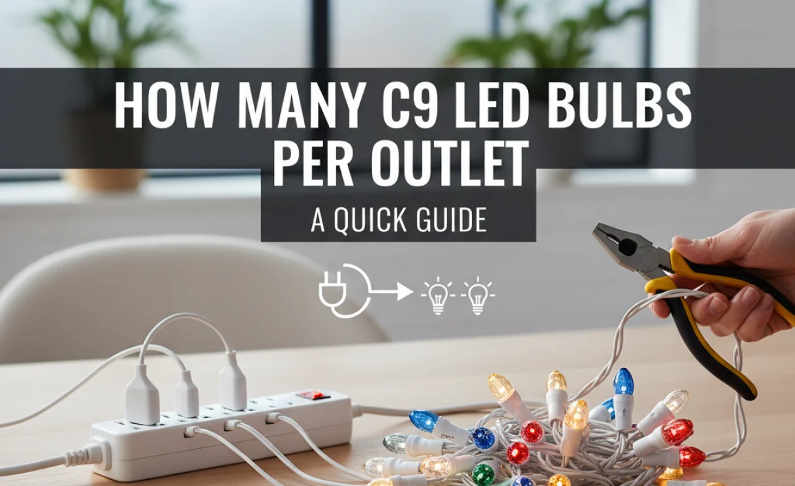 How Many C9 LED Bulbs Per Outlet