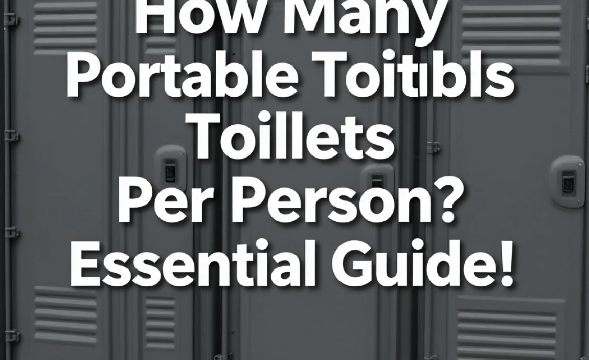 How Many Portable Toilets Per Person? Essential Guide!