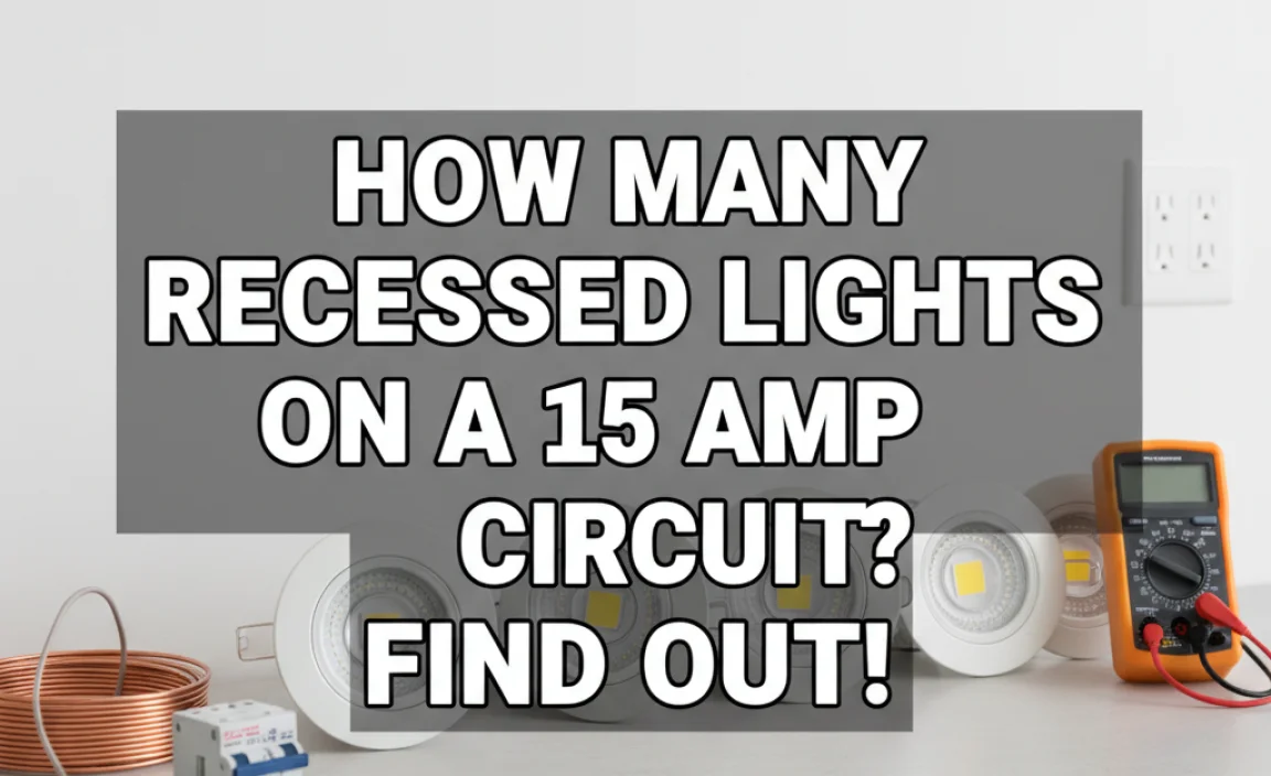 How Many Recessed Lights On A 15 Amp Circuit? Find Out!