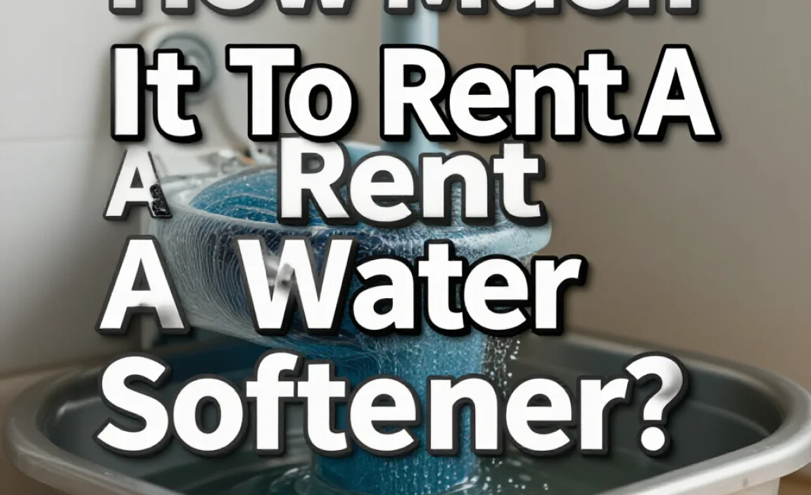 How Much Is It To Rent A Water Softener? Find Out Now!