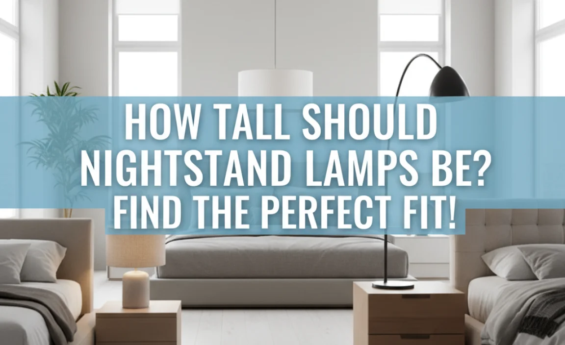 How Tall Should Nightstand Lamps Be? Find The Perfect Fit!
