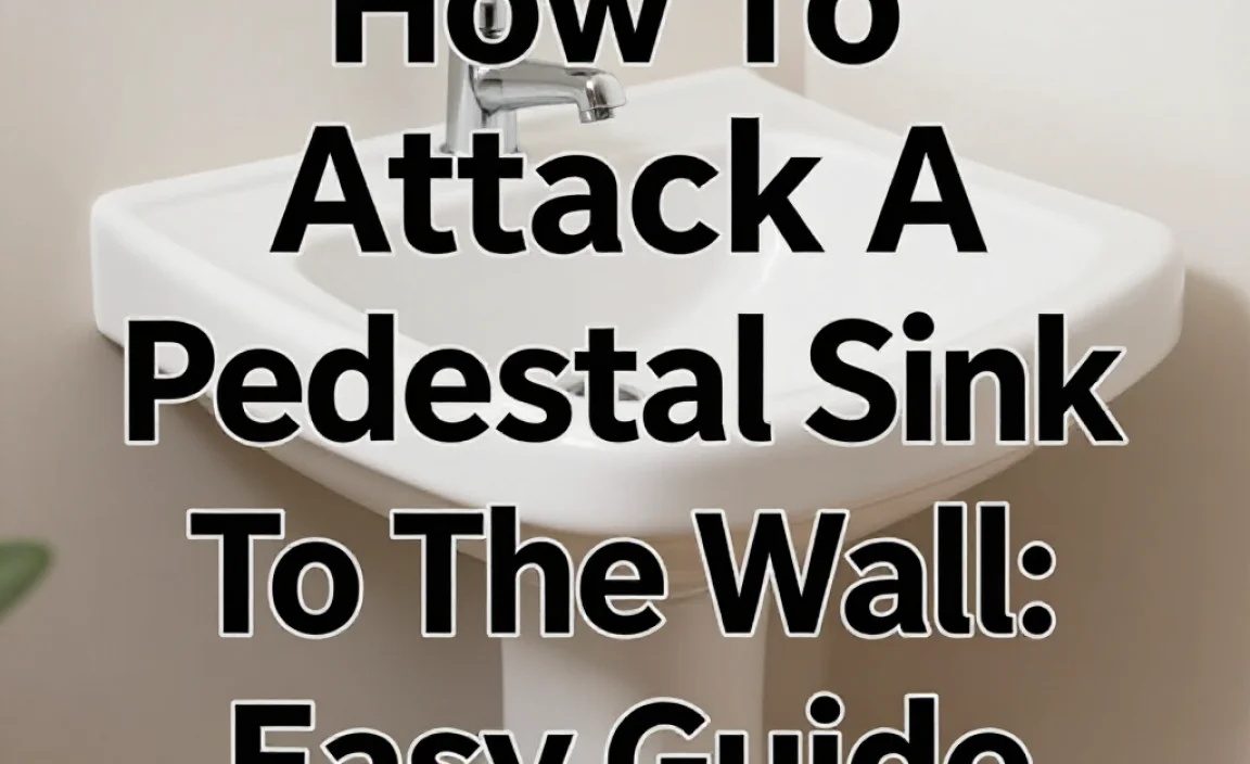 How To Attach A Pedestal Sink To The Wall: Easy Guide