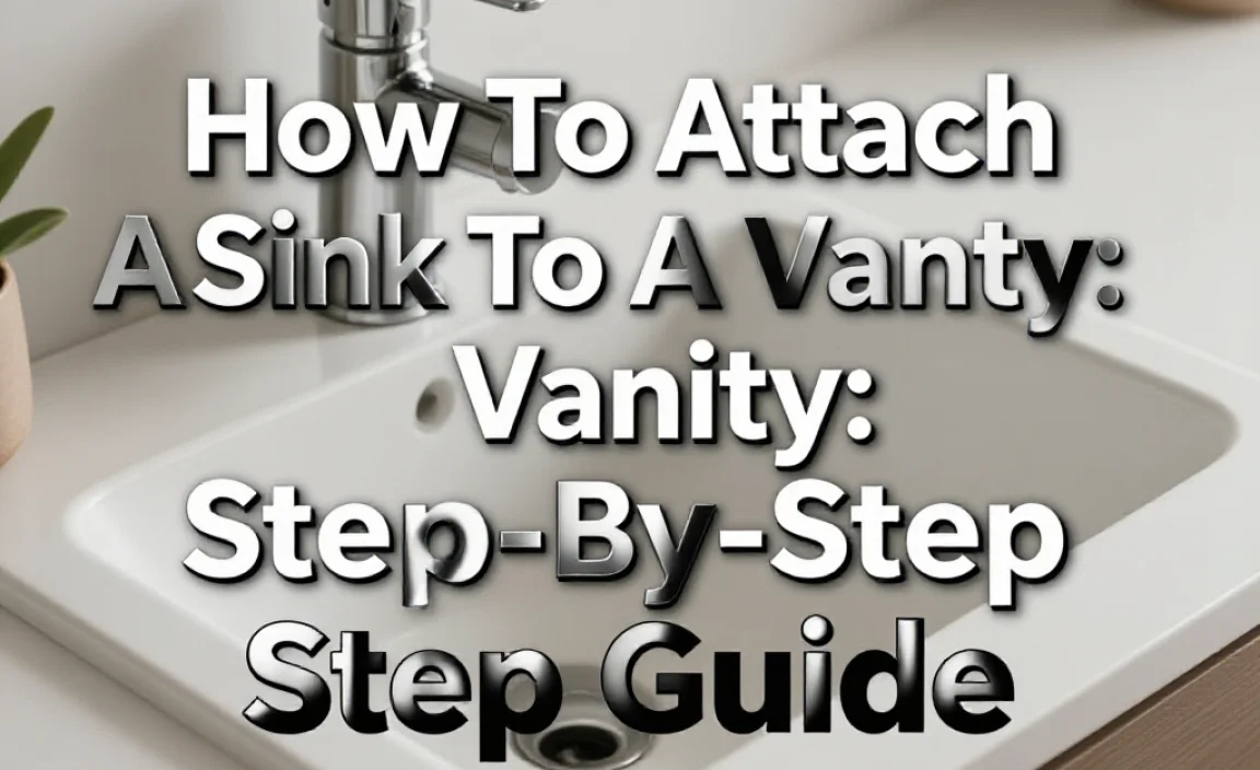 How To Attach A Sink To A Vanity: Step-By-Step Guide