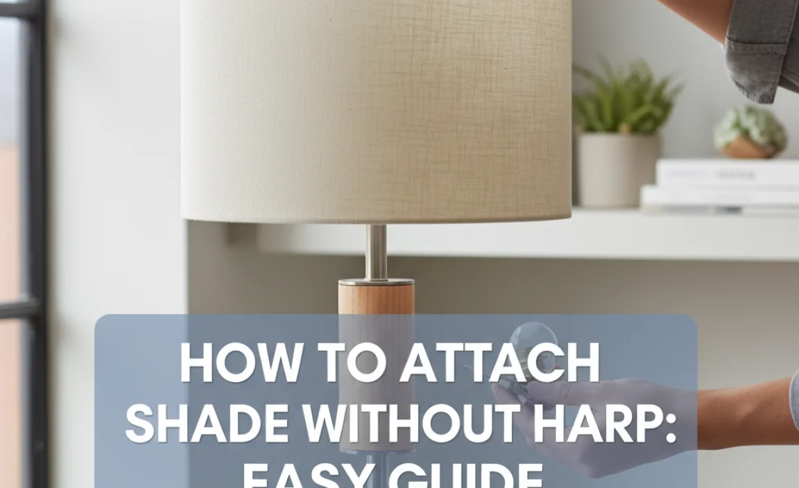 How To Attach Lamp Shade Without Harp: Easy Guide