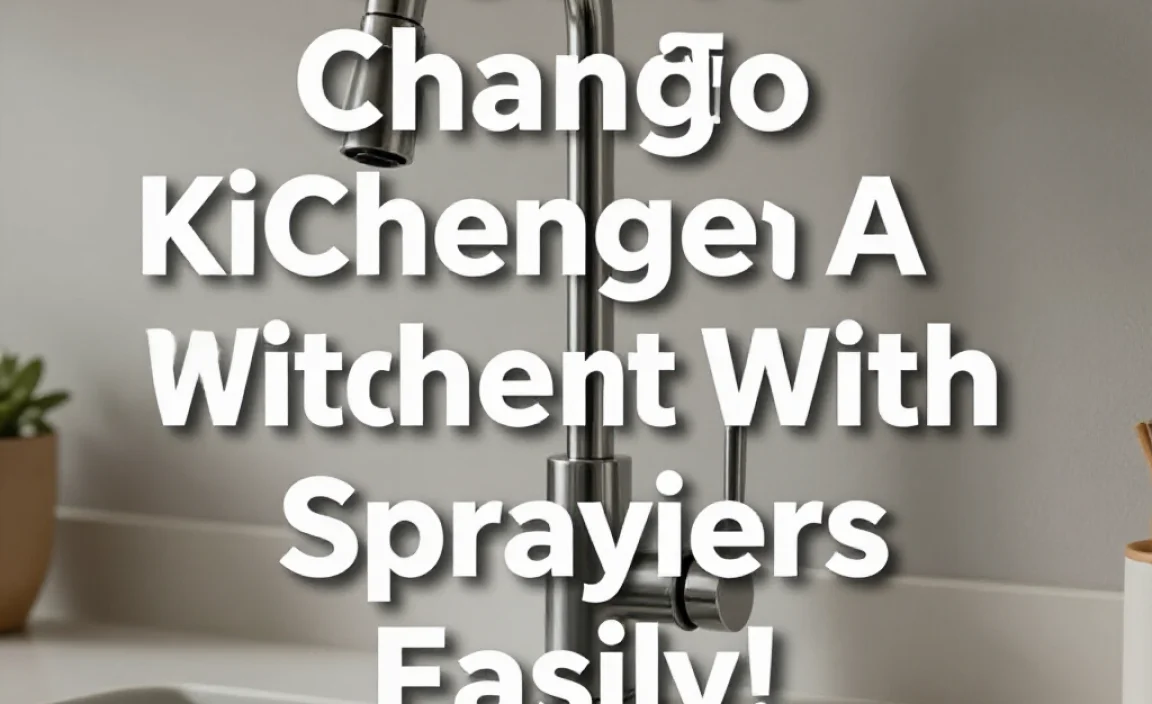 How To Change A Kitchen Faucet With Sprayer Easily!
