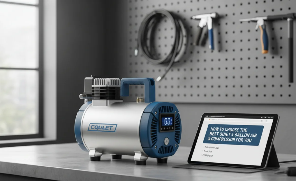 How to Choose the Best Quiet 4 Gallon Air Compressor for YOU