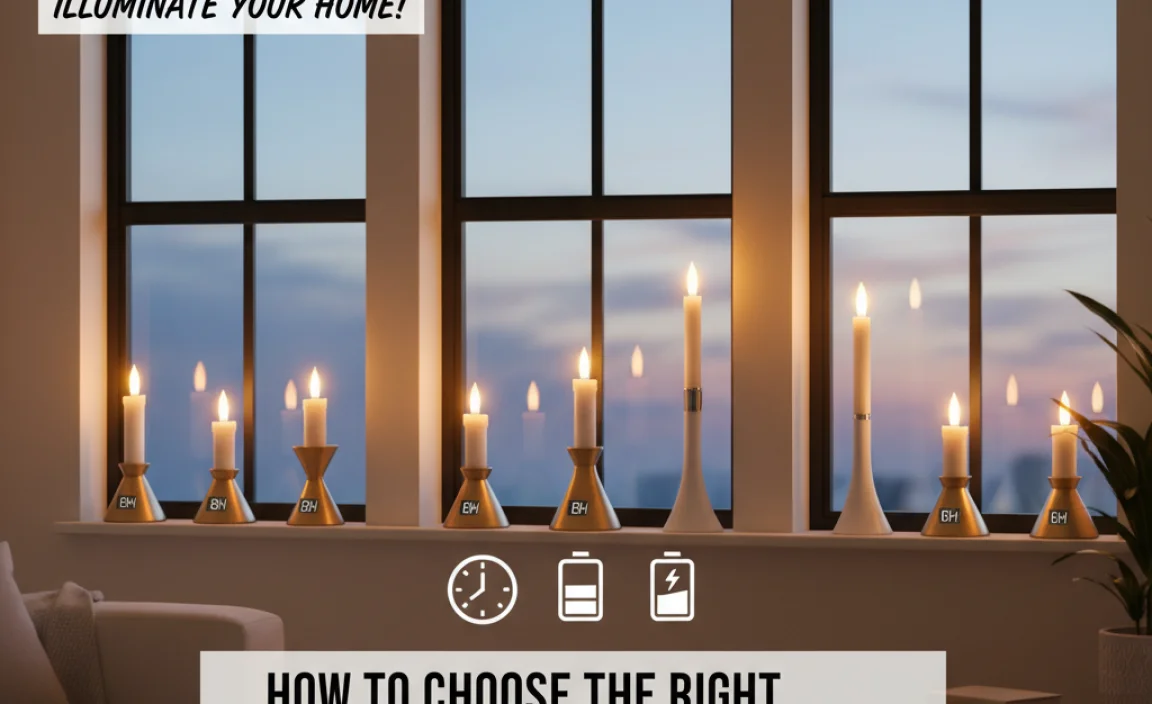 How to Choose the Right Candle Lights for Your Windows