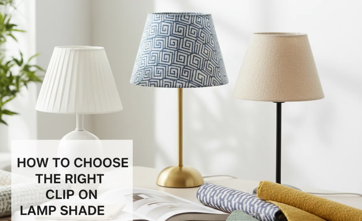 How to Choose the Right Clip On Lamp Shade