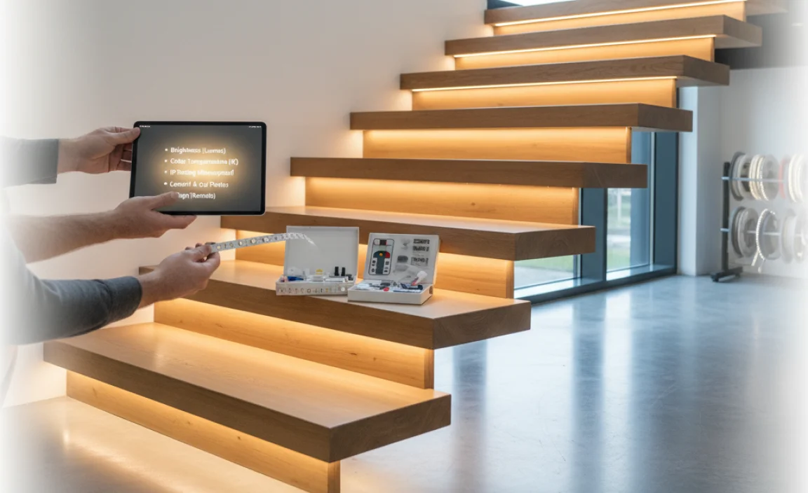 How to Choose the Right LED Strip Lights for Your Stairs