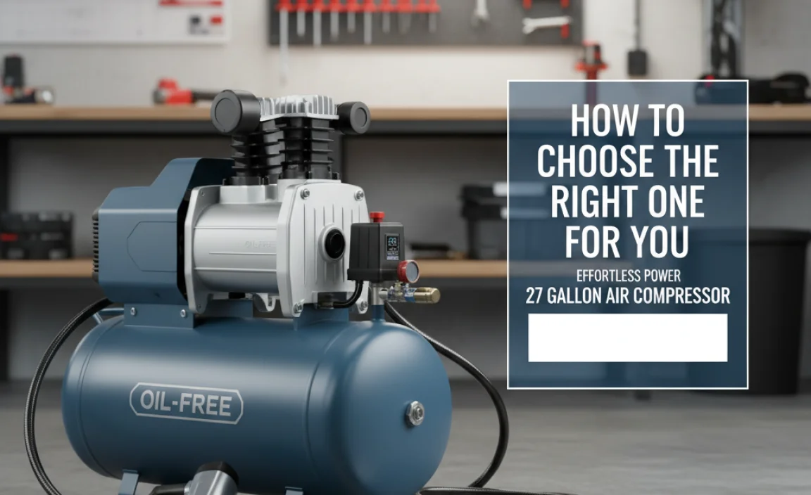 How to Choose the Right Oil-Free 27 Gallon Air Compressor for You