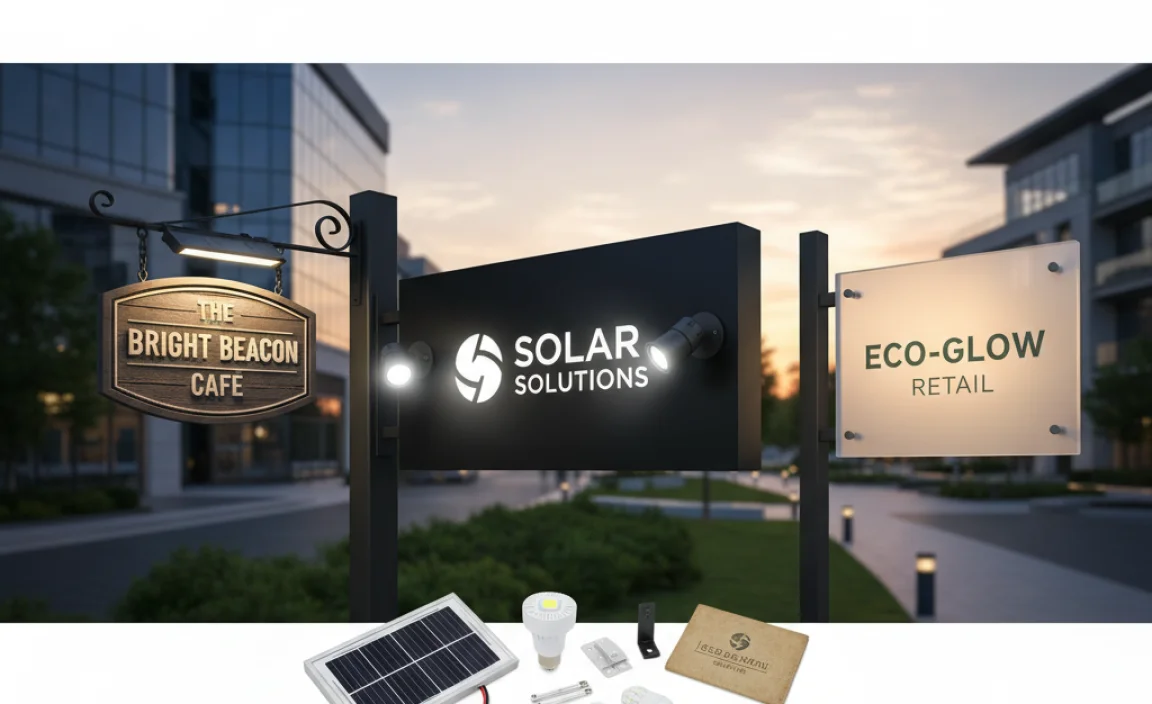 How to Choose the Right Solar Lights for Your Sign