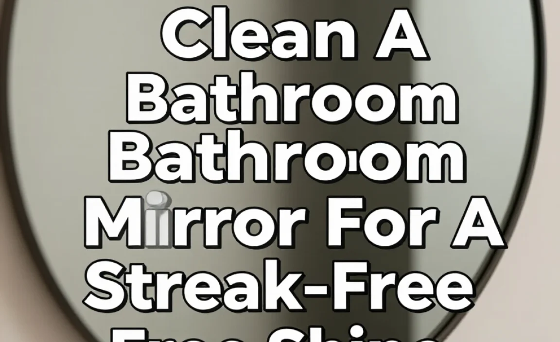 How To Clean A Bathroom Mirror For A Streak-Free Shine