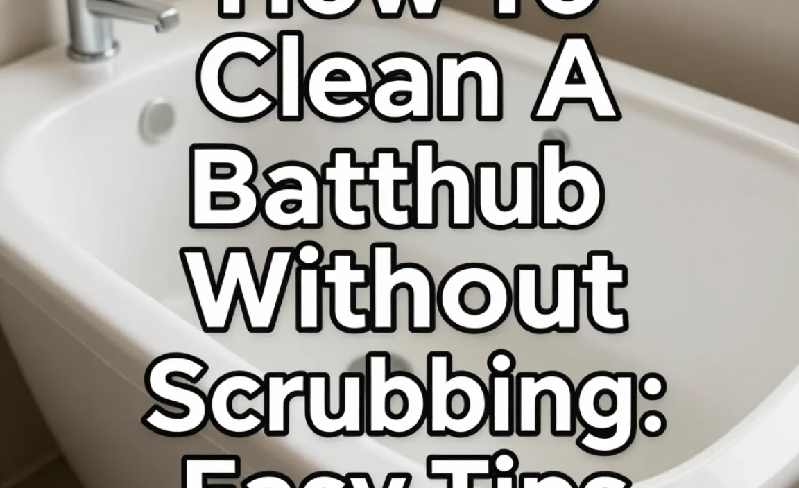 How To Clean A Bathtub Without Scrubbing: Easy Tips