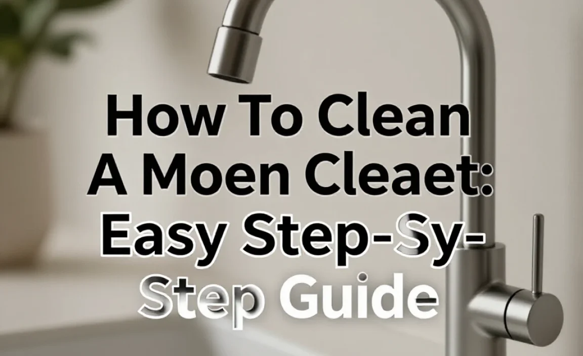 How To Clean A Moen Faucet: Easy Step-By-Step Guide