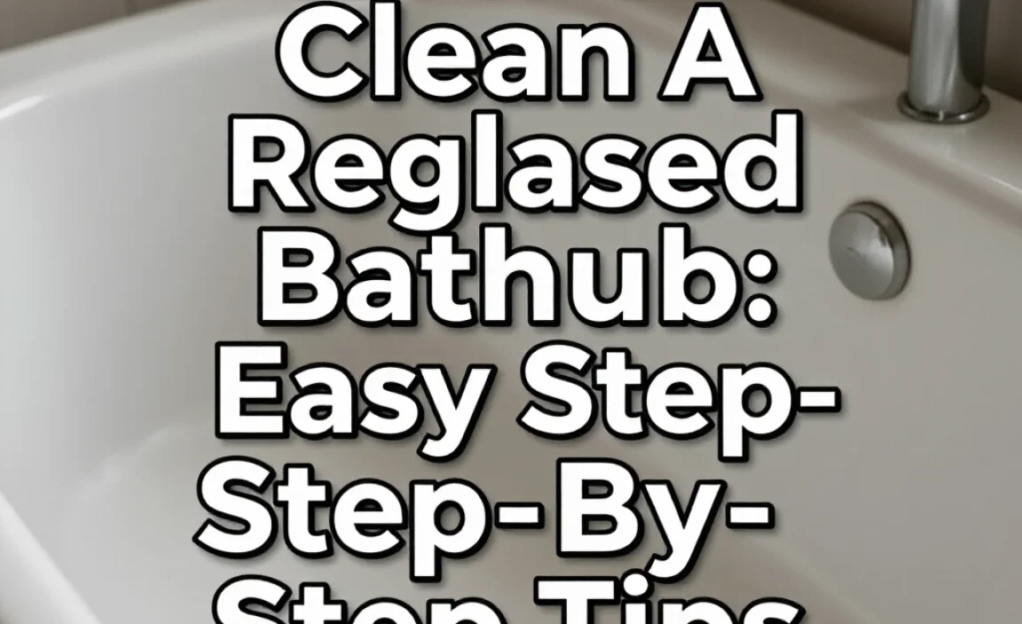 How To Clean A Reglazed Bathtub: Easy Step-By-Step Tips
