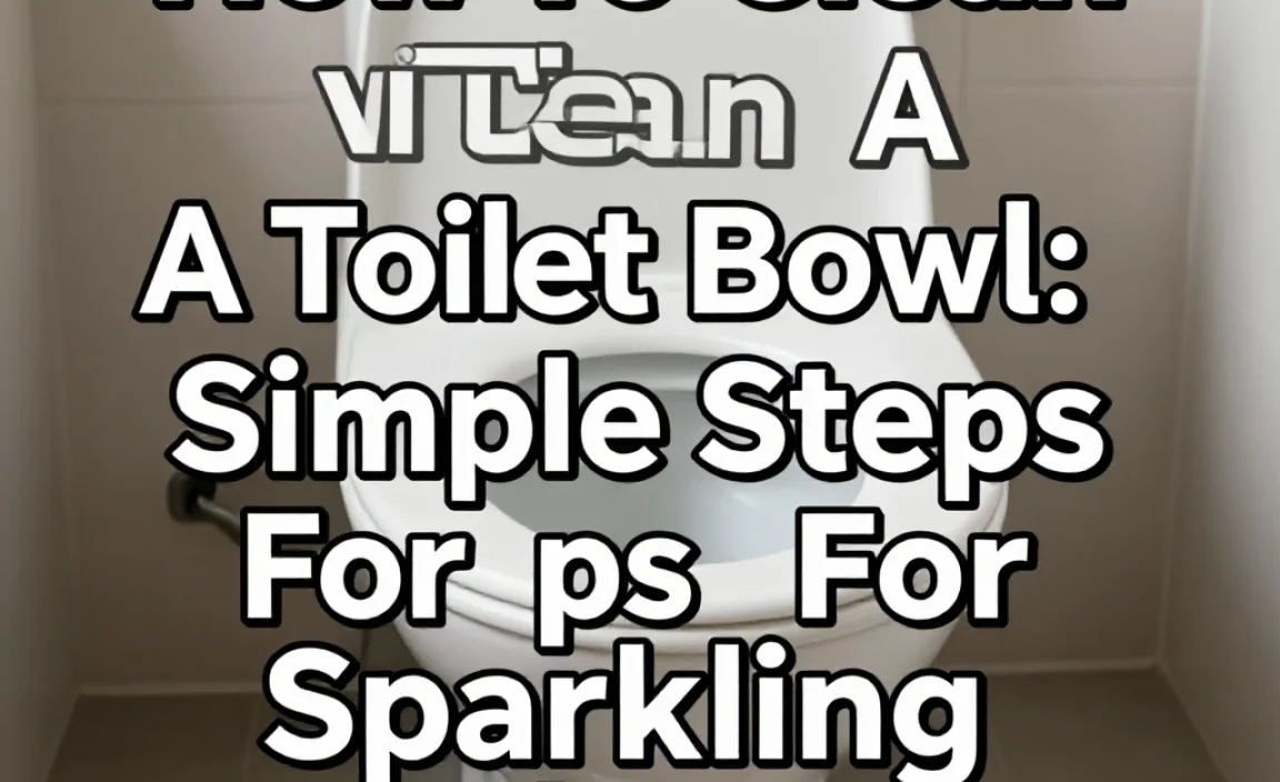 How To Clean A Toilet Bowl: Simple Steps For Sparkling Clean