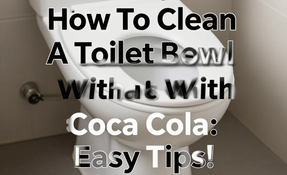 How To Clean A Toilet Bowl With Coca Cola: Easy Tips!