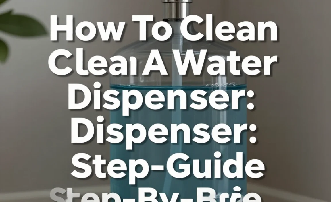 How To Clean A Water Dispenser: Simple Step-By-Step Guide