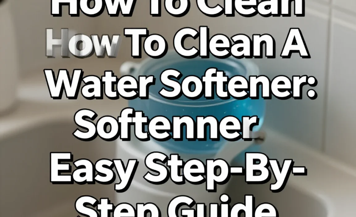 How To Clean A Water Softener: Easy Step-By-Step Guide