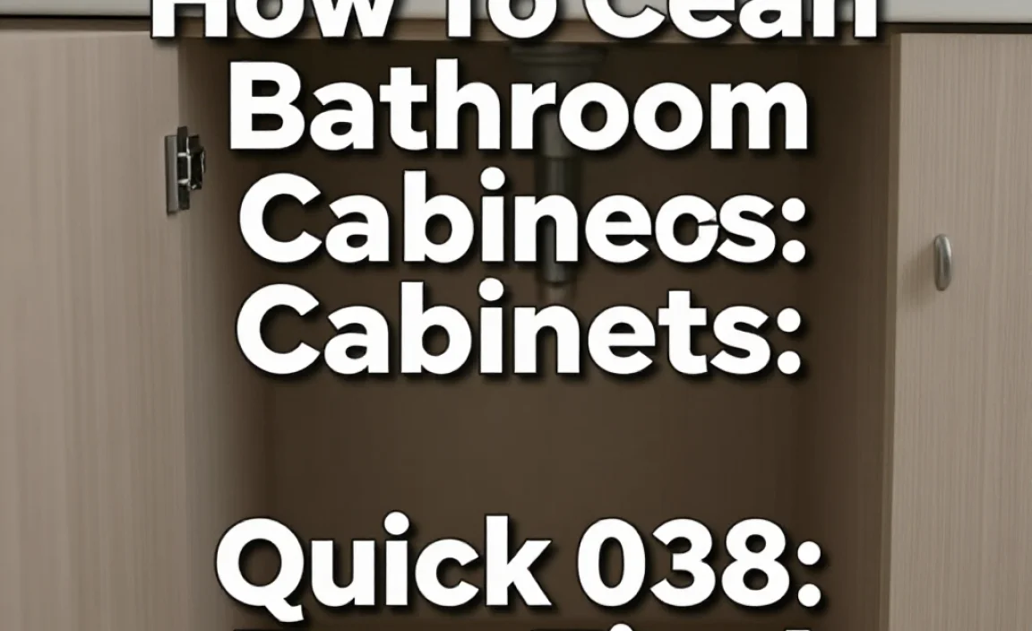 How To Clean Bathroom Cabinets: Quick & Easy Tips!