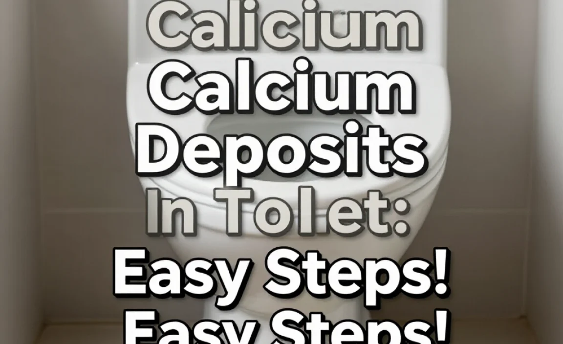 How To Clean Calcium Deposits In Toilet: Easy Steps!